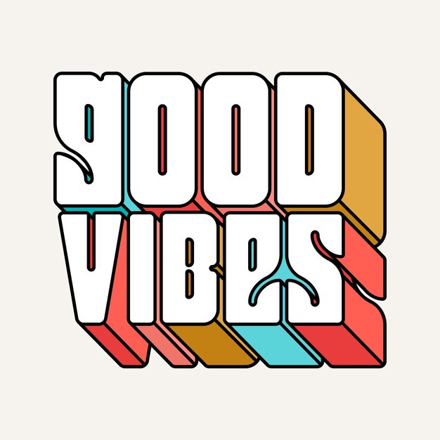 Estilo de letras de mente positiva