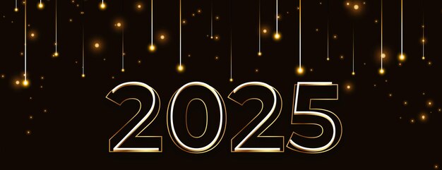 estilo línea 2025 año nuevo papel tapiz oscuro con espacio vacío
