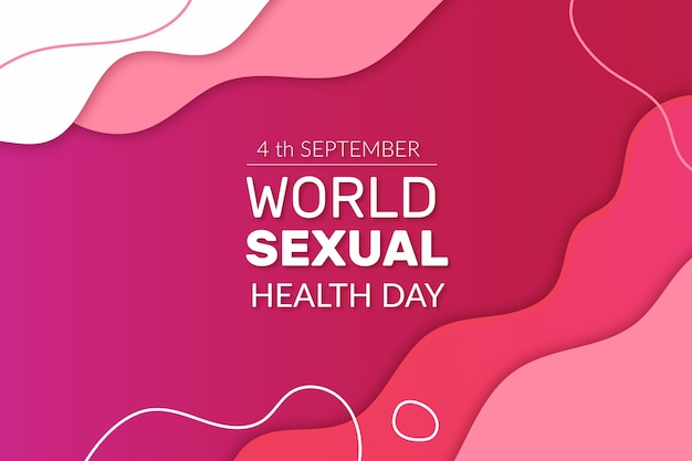 Estilo líquido del día mundial de la salud sexual