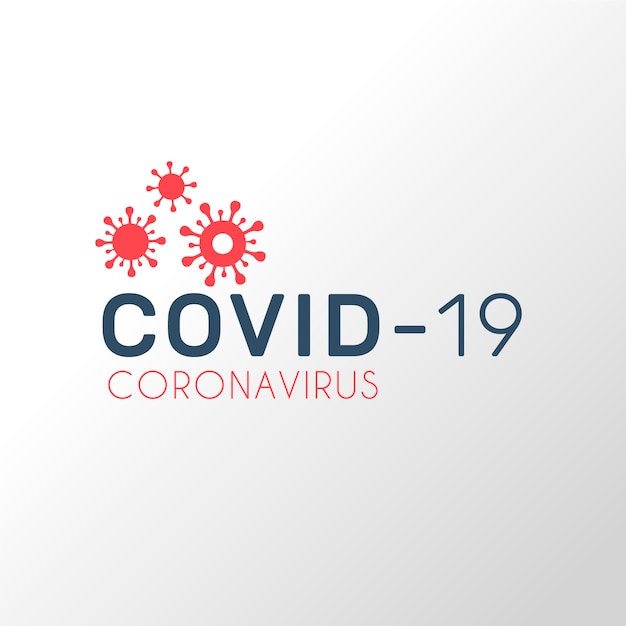 Estilo de logotipo de coronavirus