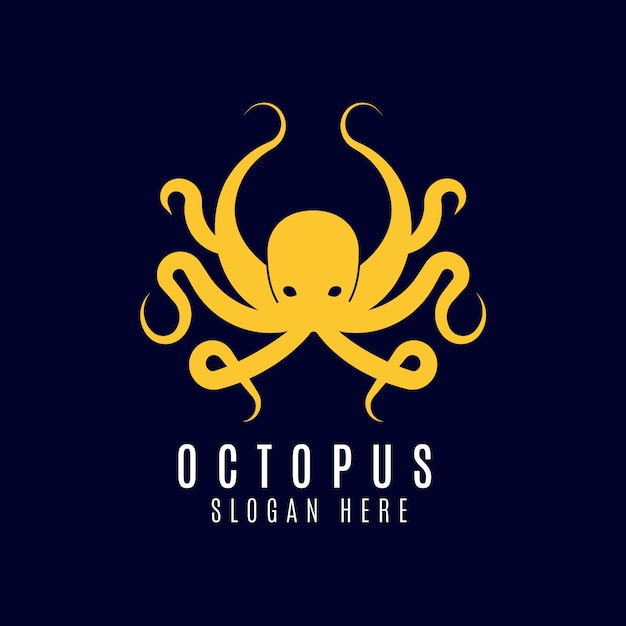 Estilo de logotipo de pulpo