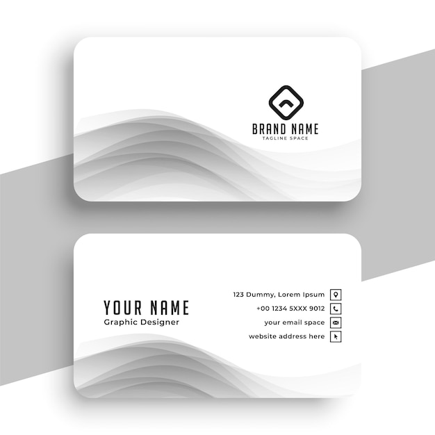 estilo minimal elegante tarjeta de identidad corporativa fondo para trabajo de negocios