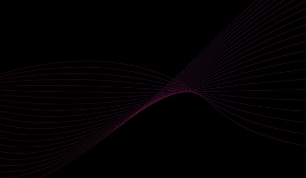 Estilo minimalista de diseño colorido de onda degradada