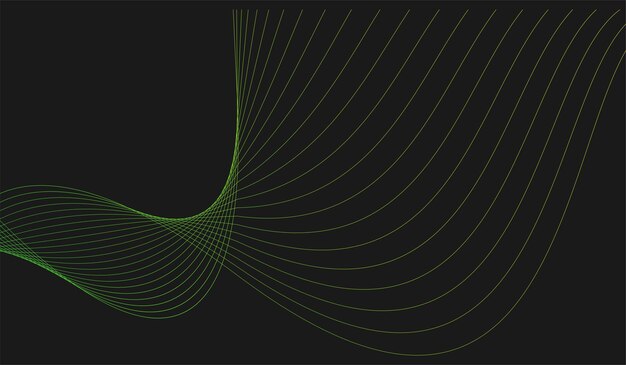 Estilo minimalista de fondo de onda de línea