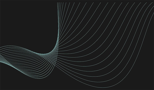 Estilo minimalista de fondo de onda de línea