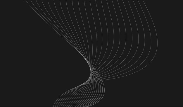 Estilo minimalista de fondo de onda de línea
