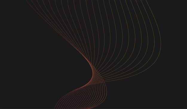 Estilo minimalista de fondo de onda de línea
