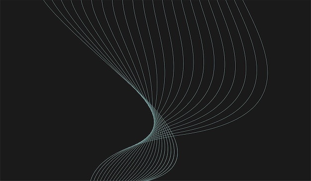 Estilo minimalista de fondo de onda de línea
