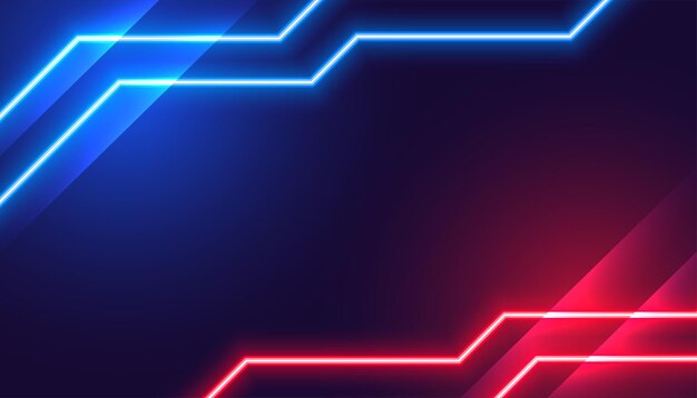estilo moderno líneas eléctricas rojas y azules brillantes fondo abstracto