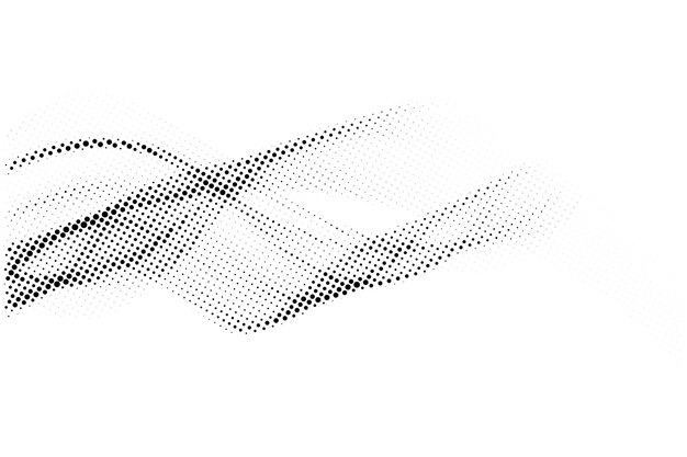Estilo de onda abstracta negra grunge patrón de medio tono textura de fondo