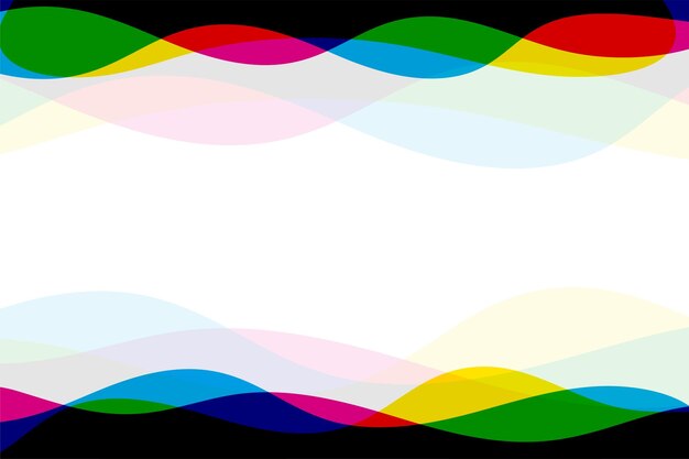 estilo ondulado colores cmyk fondo de línea con espacio de texto