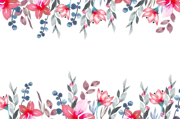Estilo de papel tapiz floral colorido acuarela