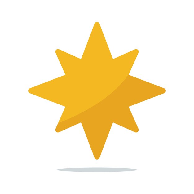 Estilo plano de la estrella del norte