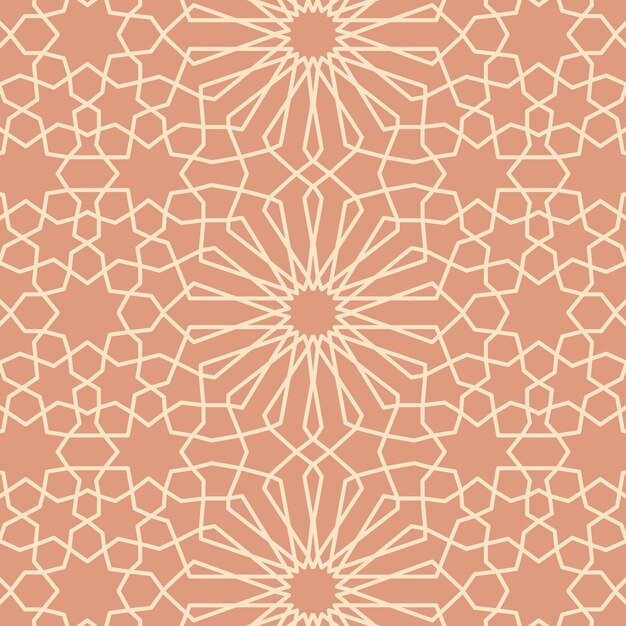 Estilo plano de patrón arabesco