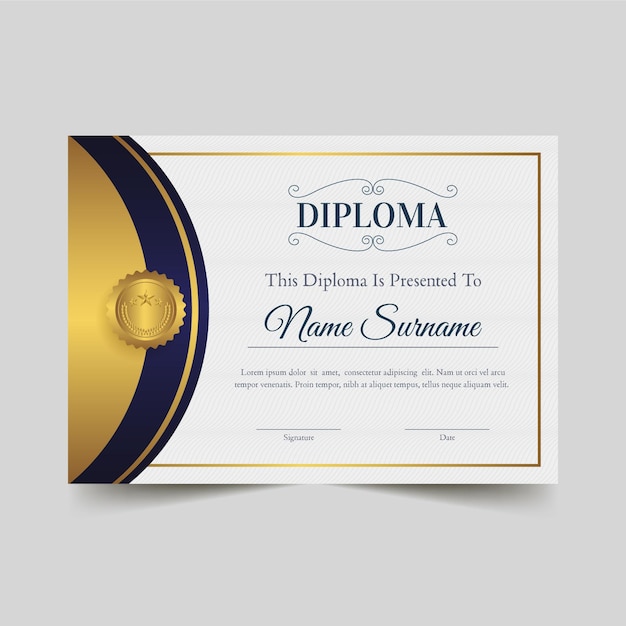 Estilo de plantilla de diploma