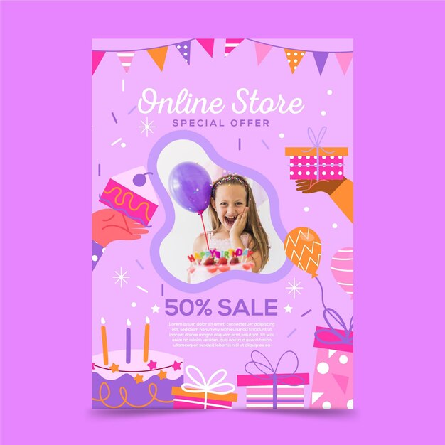 Estilo de plantilla de volante de tienda online