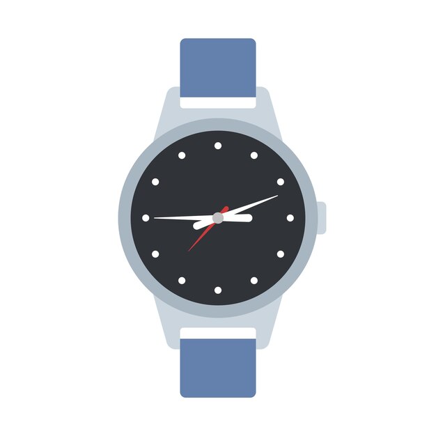 Estilo de reloj redondo y plano