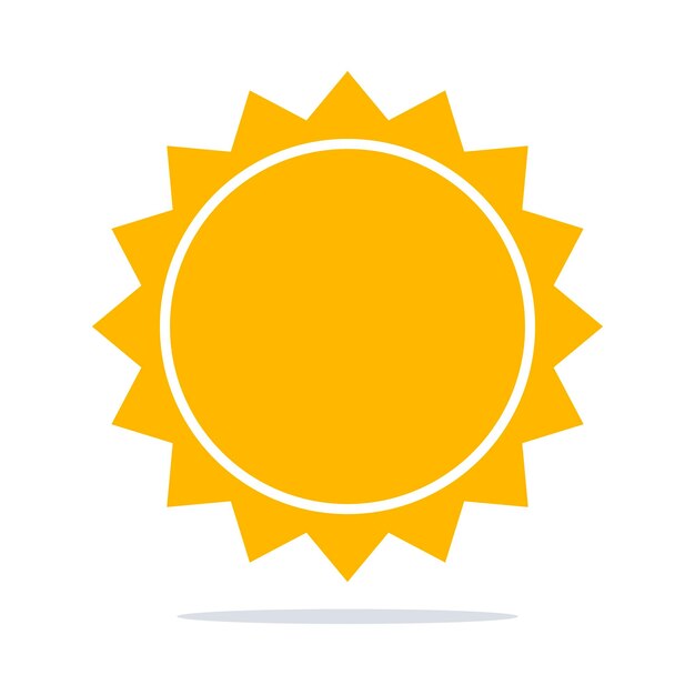 Estilo de sol plano