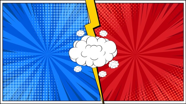El estilo de Superhéroes Clash Comic