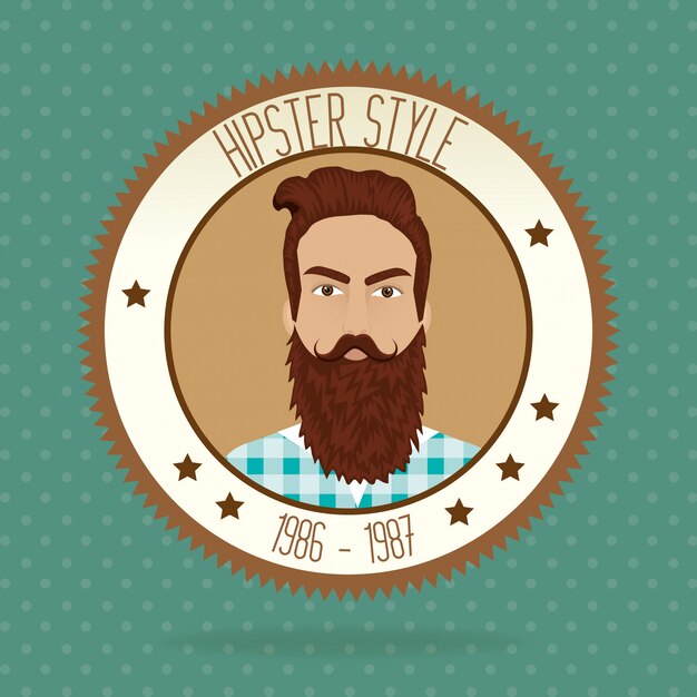 Vector gratuito estilo de vida hipster y accesorios de moda