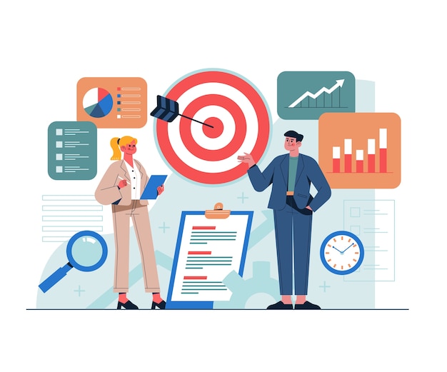 Estrategia empresarial dibujada a mano