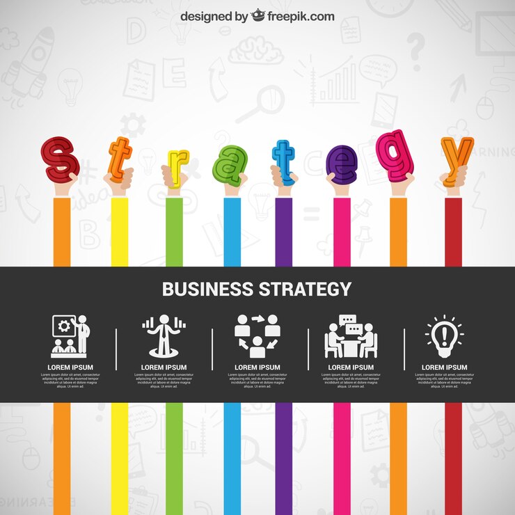 Vector gratuito estrategia empresarial