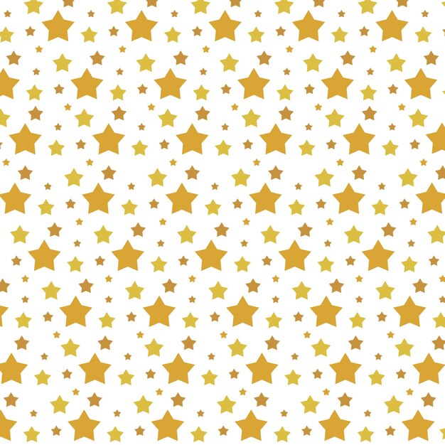 Estrellas doradas de fondo de color plano