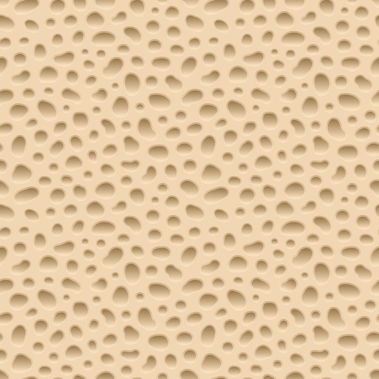Vector gratuito estructura ósea esponjosa, patrón transparente de vector de estructura ósea. hueso esponjoso, medicina ilustración esponjosa