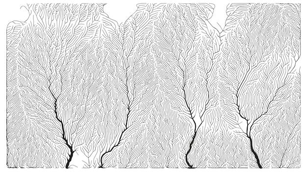 Vector gratuito estructura de ramificación generativa