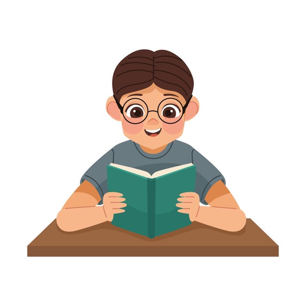 Estudiando al hombre con gafas aislado