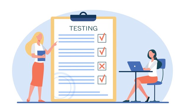 Estudiante pasando el examen y comprobando las respuestas
