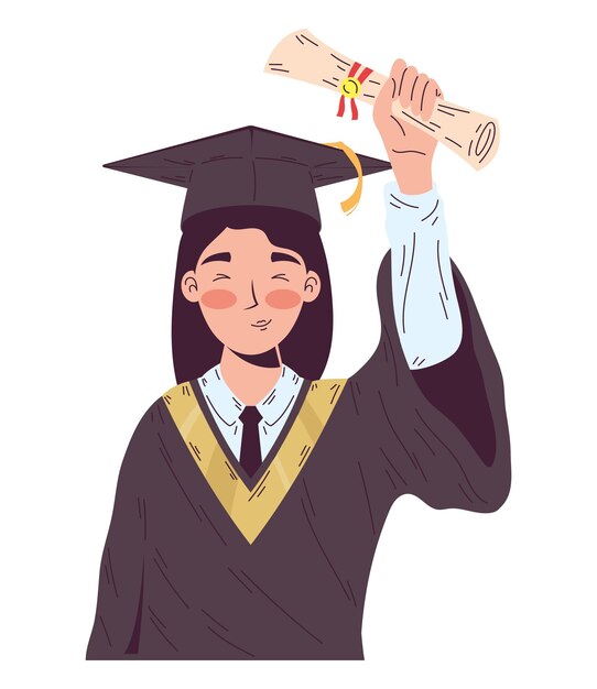estudiante tiene un diploma