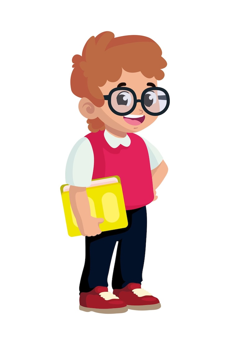 Vector gratuito estudiante de vuelta a la escuela icono aislado