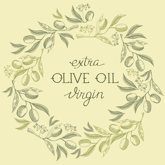 Etiqueta decorativa de diseño de círculo beige