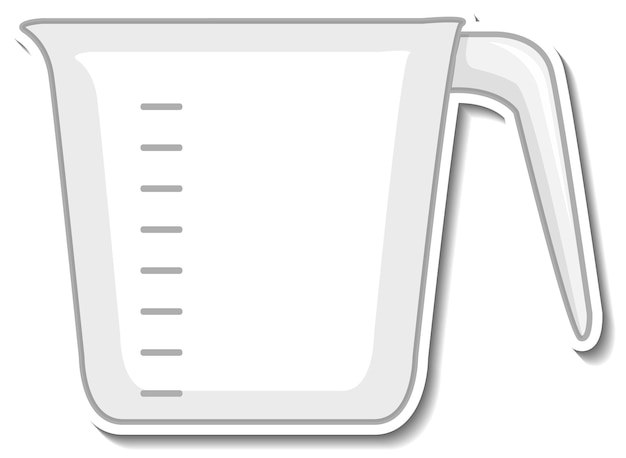 Vaso Medidor De Plástico Para Cocina, Clipart Vectorial En Estilo De  Dibujos Animados Sobre Un Fondo Blanco, Aislado Ilustraciones svg,  vectoriales, clip art vectorizado libre de derechos. Image 169451161