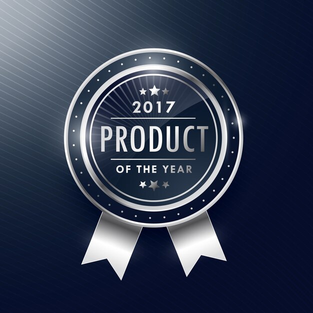 Etiqueta de plata, mejor producto del año