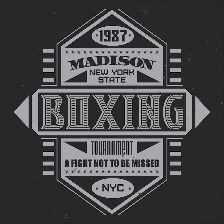 Vector gratuito etiqueta vintage con composición de letras sobre fondo oscuro.
