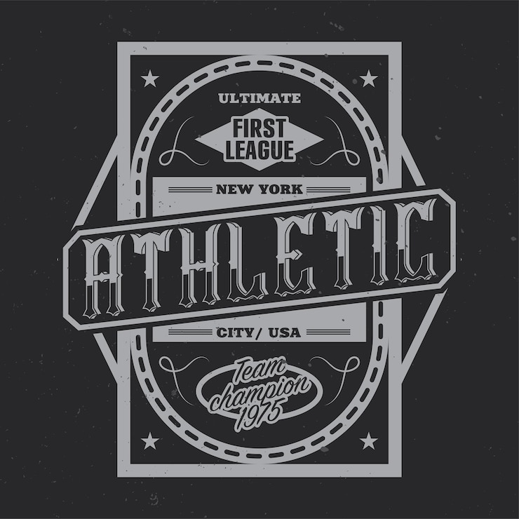Vector gratuito etiqueta vintage con composición de letras