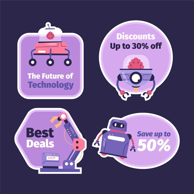 Etiquetas de concepto de inteligencia artificial