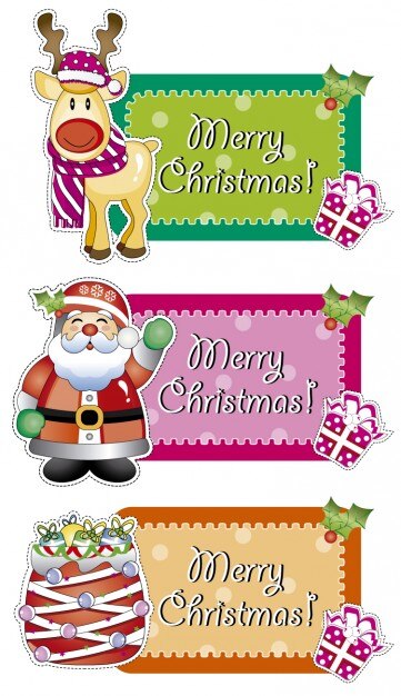 Etiquetas Feliz Navidad