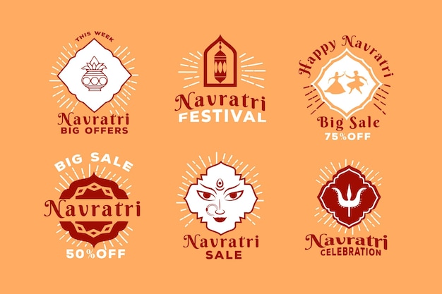Etiquetas del festival Navratri