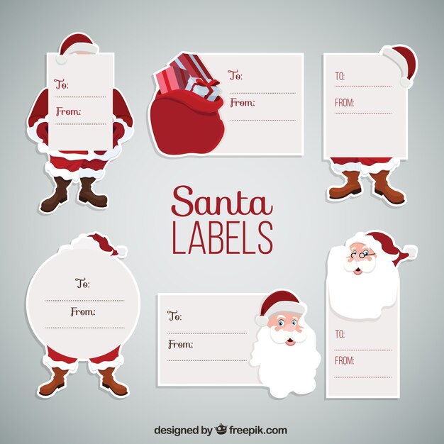 Etiquetas de santa