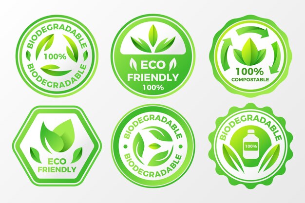 Etiquetas y sellos compostables degradados
