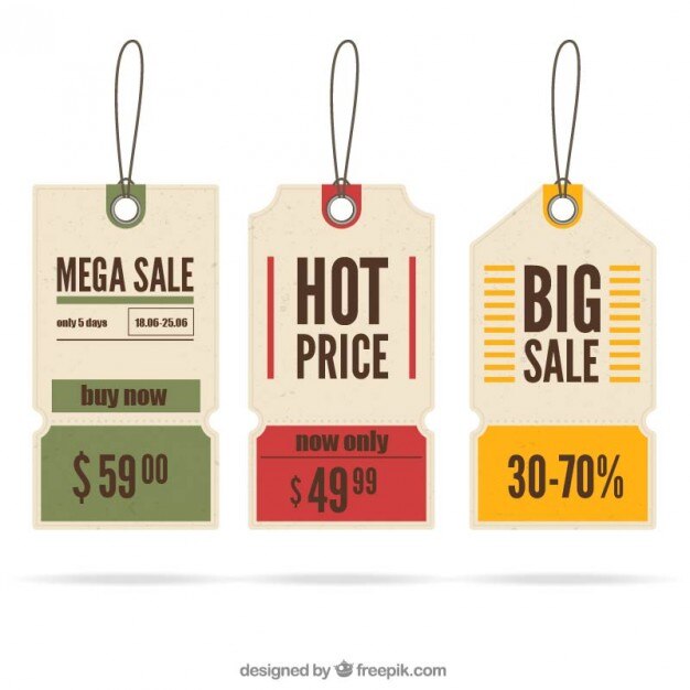 Etiquetas de venta