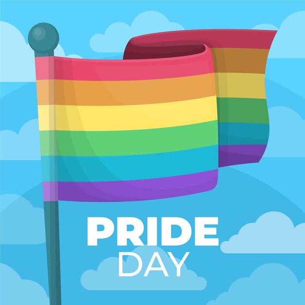 Evento de bandera del día del orgullo