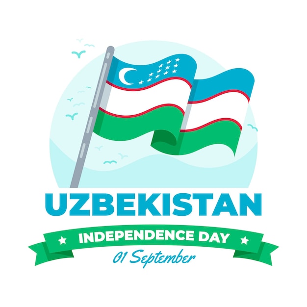 Vector gratuito evento del día de la independencia de uzbekistán