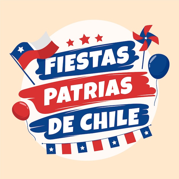 Vector gratuito evento del día internacional de chile