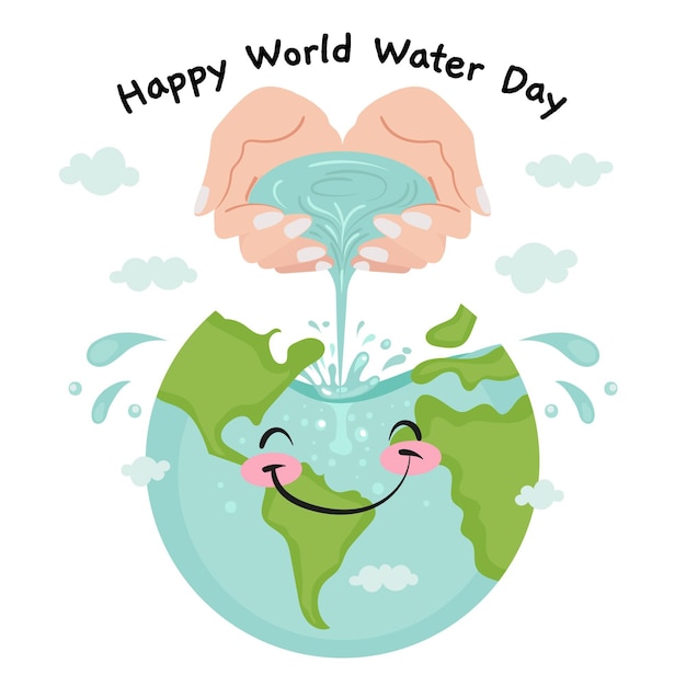 Vector gratuito evento del día mundial del agua
