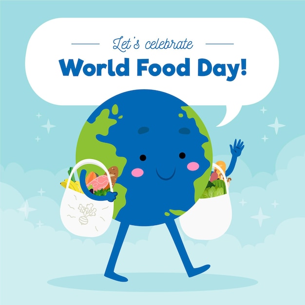 Vector gratuito evento del día mundial de la alimentación