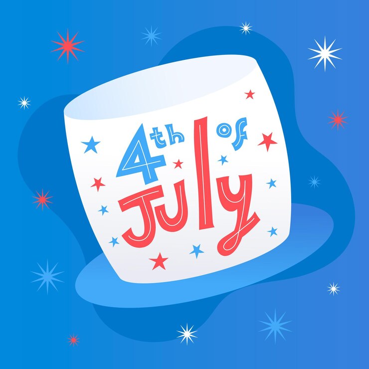 Vector gratuito evento de estilo plano del 4 de julio